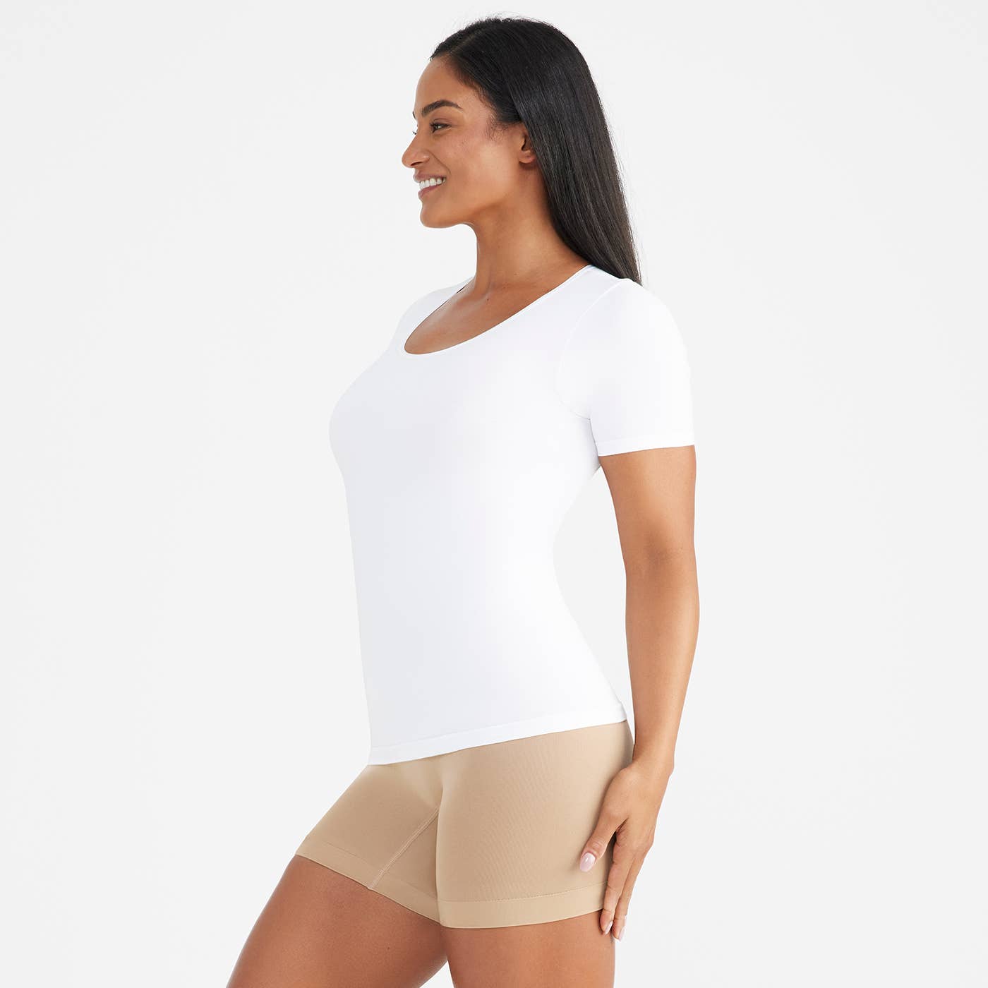 Holly Short Sleeve Shaping Top - 360Sculpt™ Cotton