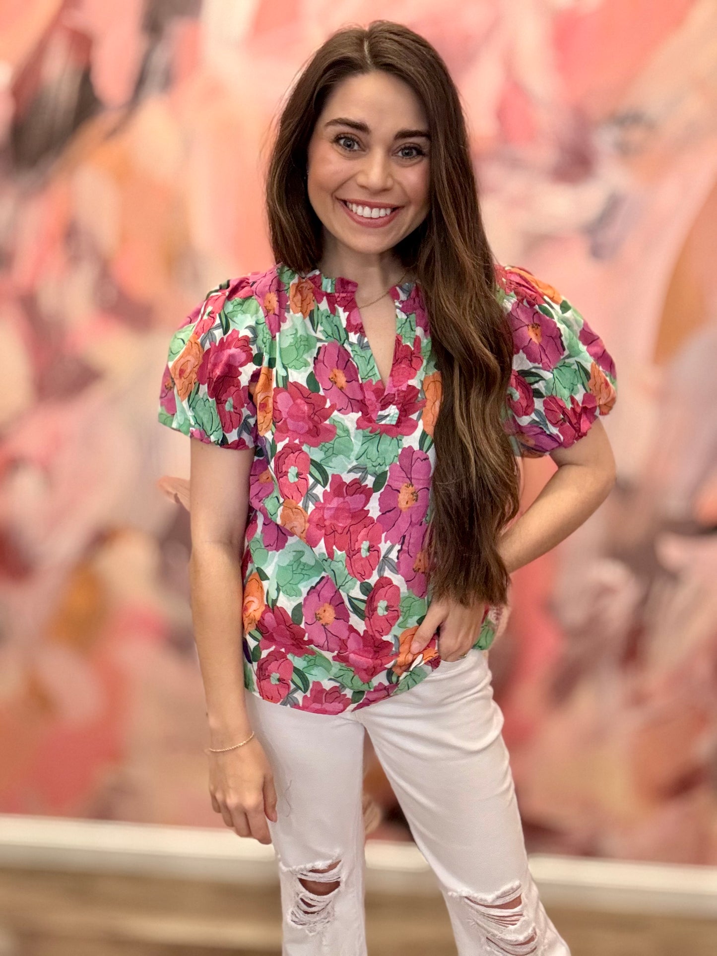 Valerie Floral Print Blouse