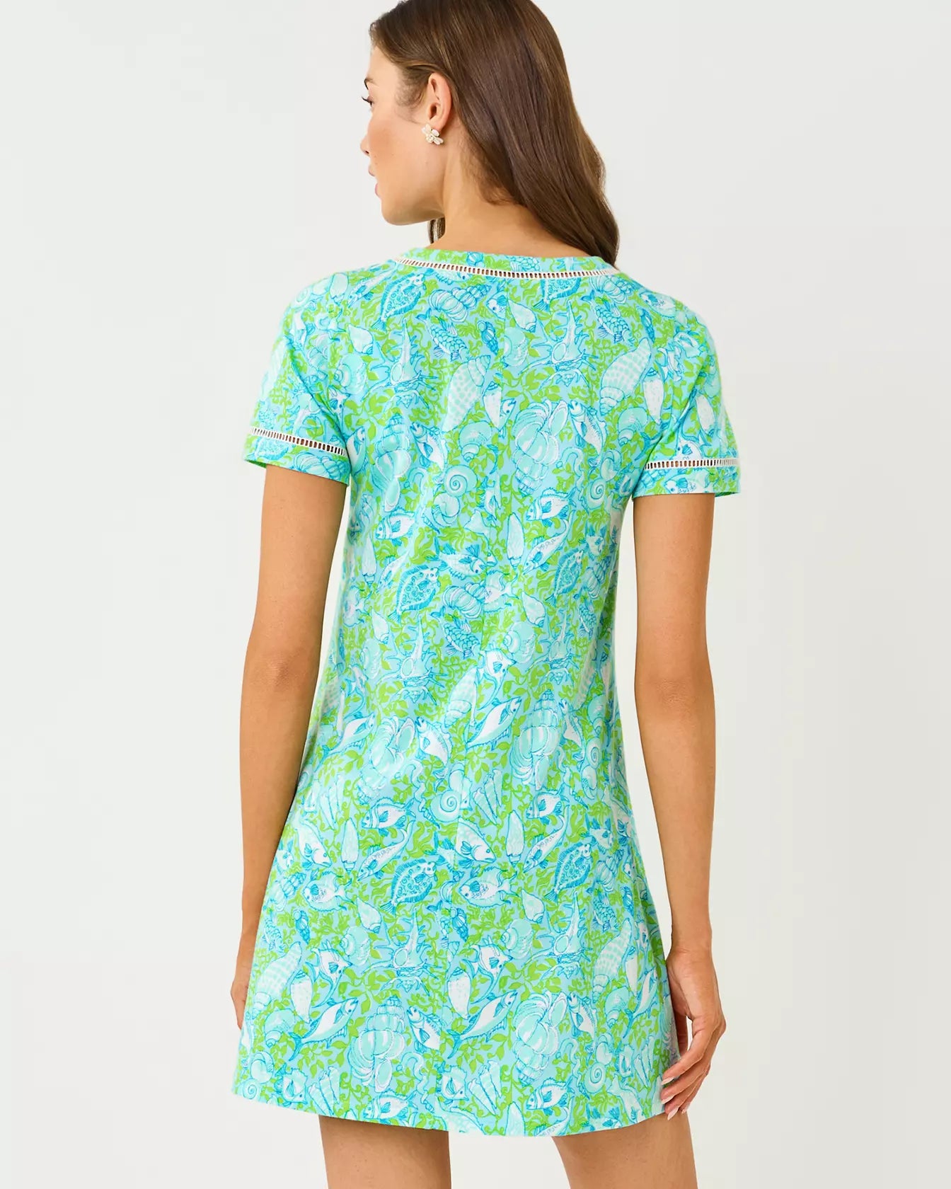 Lilly Pulitzer Cody Short Sleeve Dress, Throw Me a Line