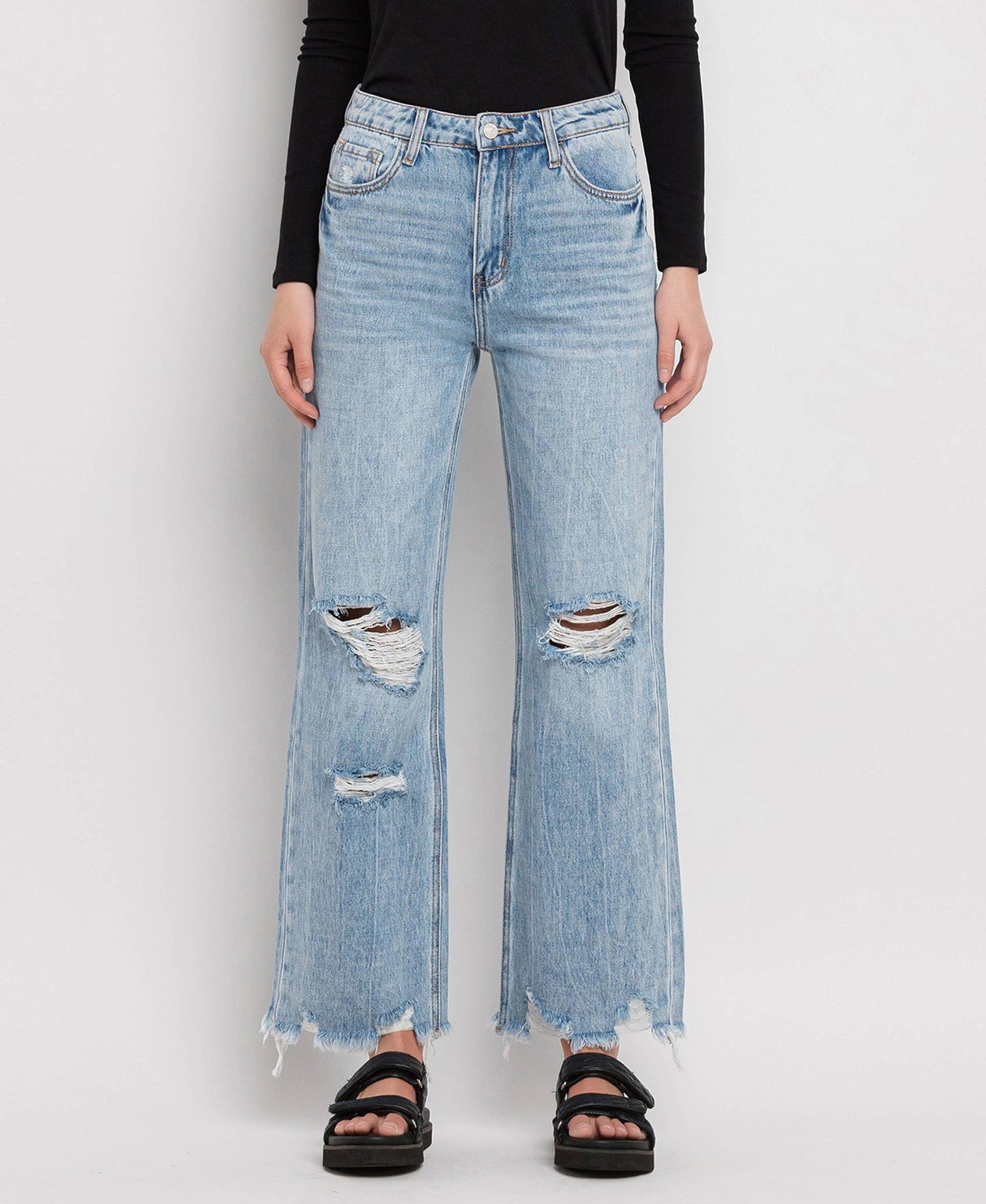 Crystal 90'S VINTAGE SUPER HIGH RISE FLARE