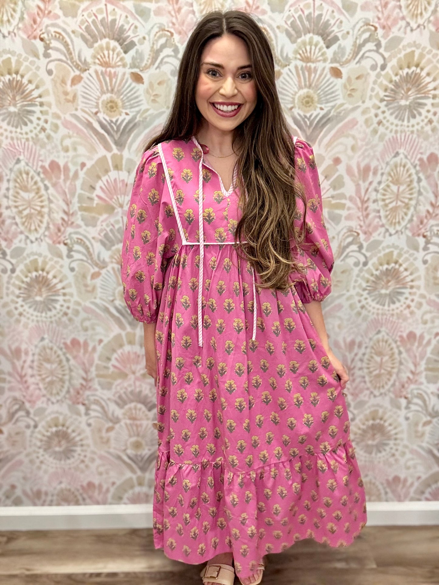 Pasha Printed Midi Dress