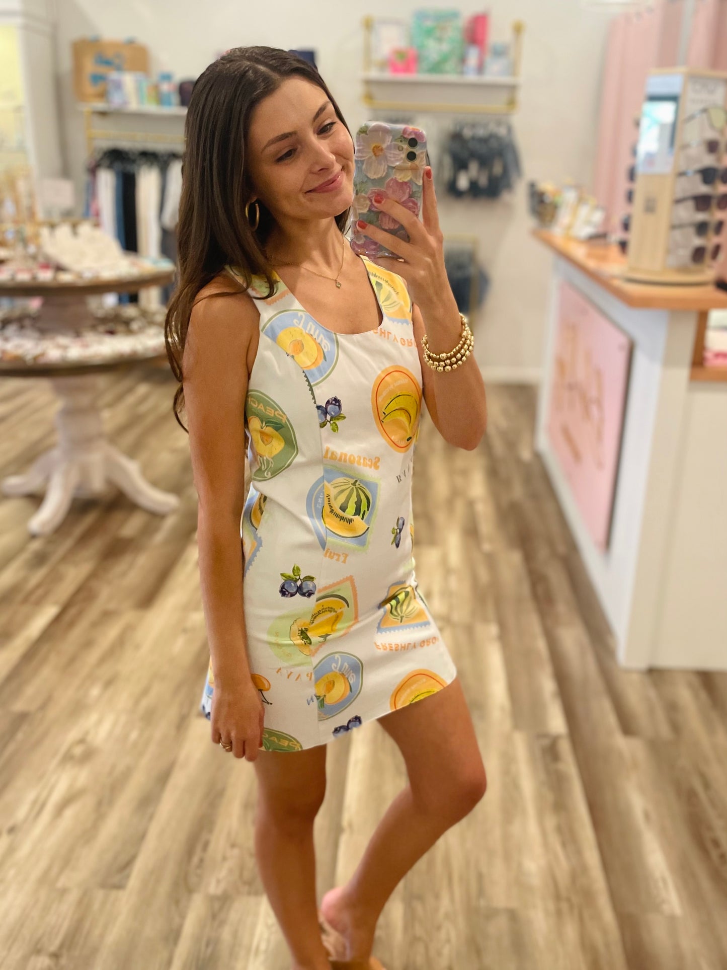 Prosperina Astrid Multi Print Cotton Reversible Mini Dress