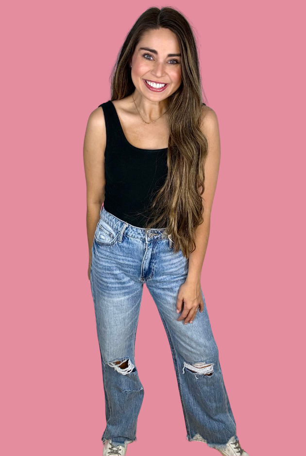 Crystal 90'S VINTAGE SUPER HIGH RISE FLARE