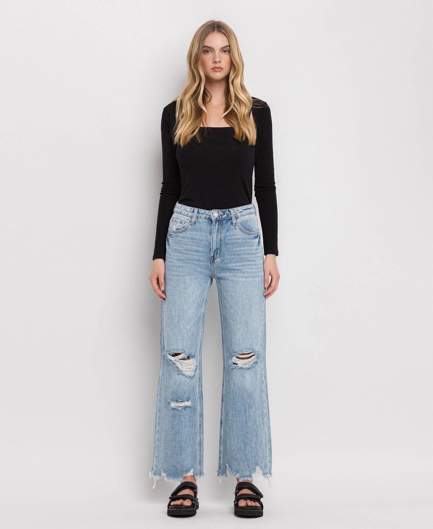 Crystal 90'S VINTAGE SUPER HIGH RISE FLARE