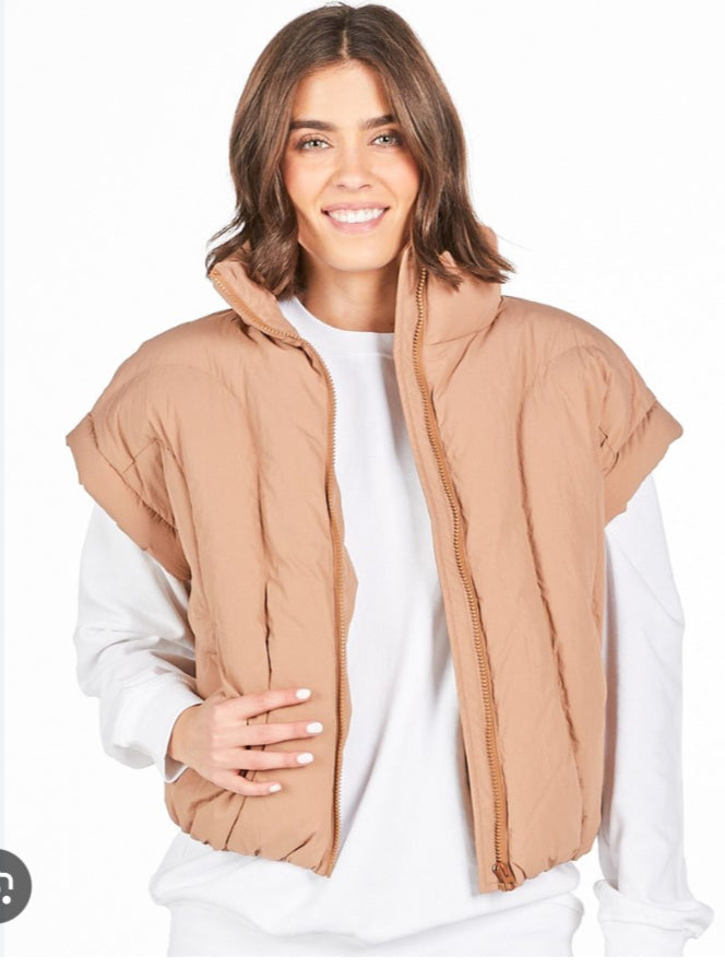 Simply Southern Lottie Umber Puffer Vest