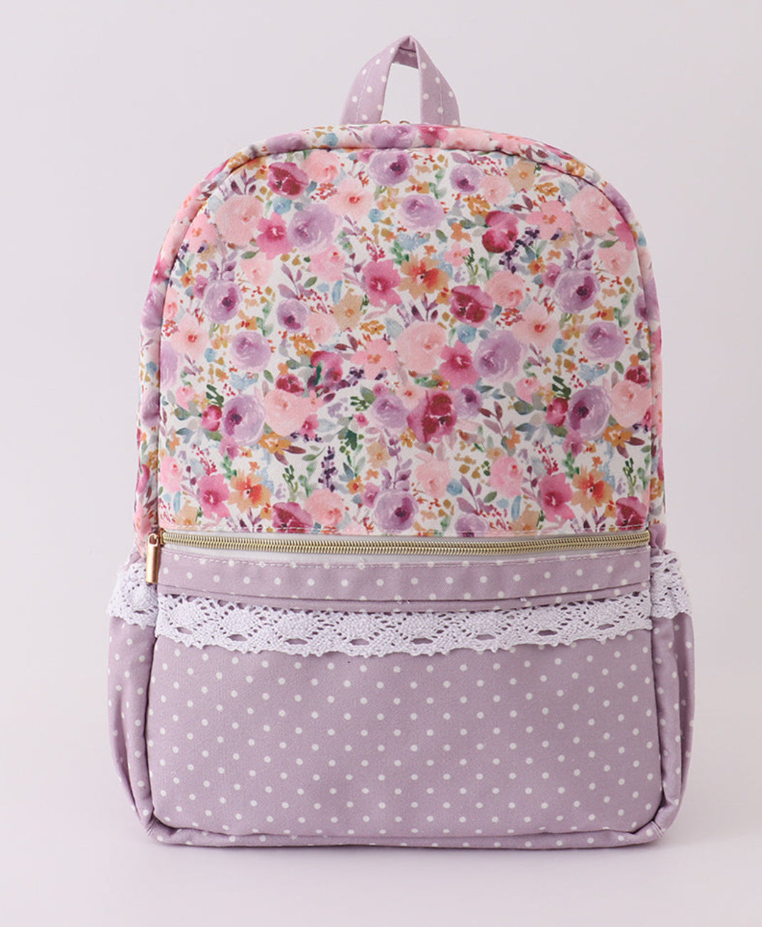 Little Girl Floral Ruffle Backpack