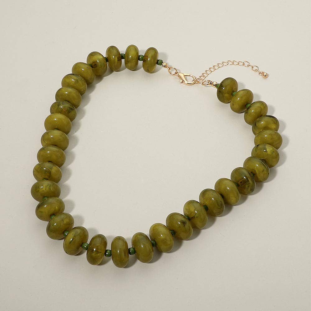 Chunky Beaded Statement Necklace
