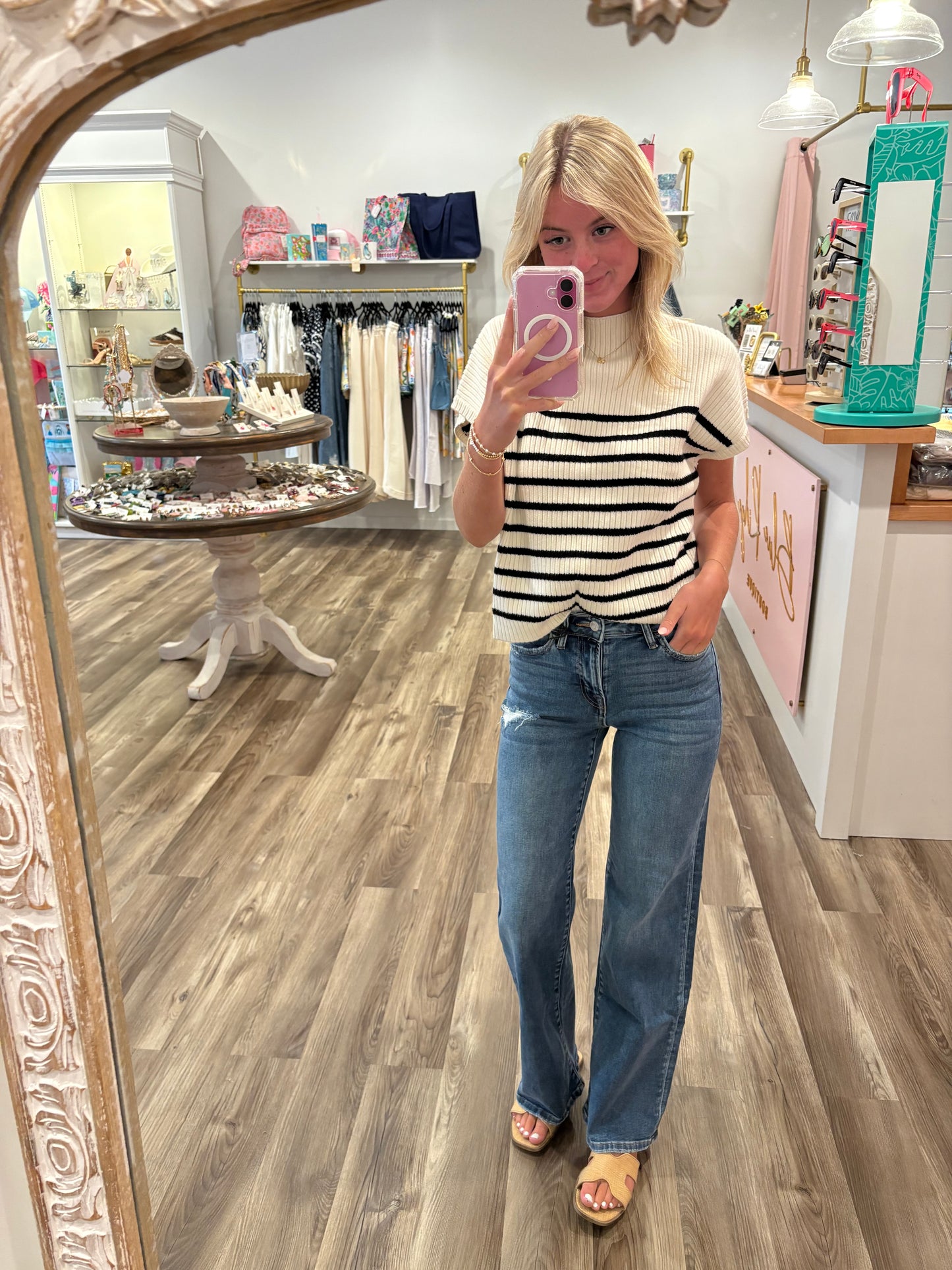 Hayley High Waist Straight Jeans