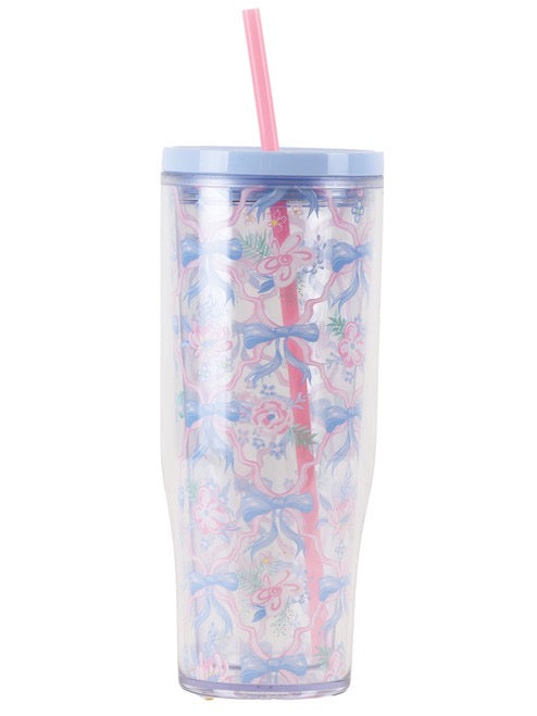 Simply Southern Clear Ribbon Tumbler