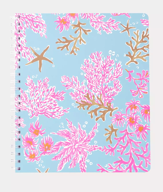 Lilly Pulitzer Large Notebook Royal Coral