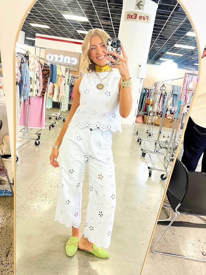 Entro Blue Floral Top