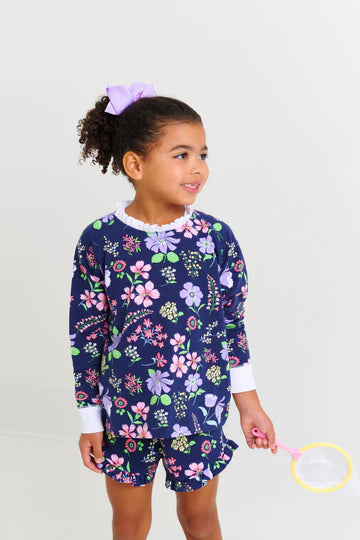 The Beaufort Bonnet Company Cassidy Comfy CrewneckBuckhead Botanicals with Worth Avenue White