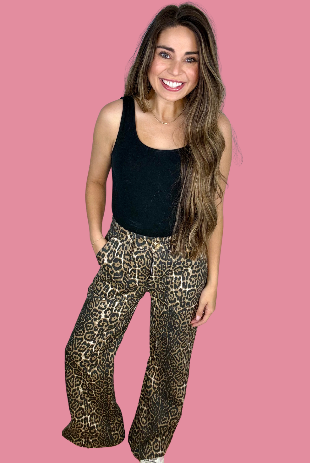 Mariah Leopard Jeans