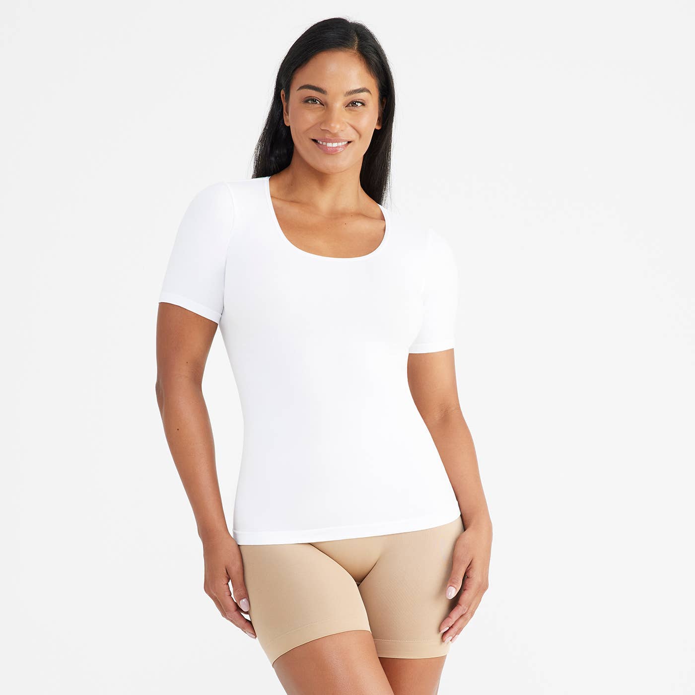 Holly Short Sleeve Shaping Top - 360Sculpt™ Cotton