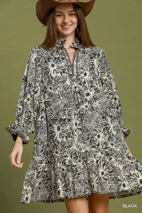Mary Ruffled Mini Dress
