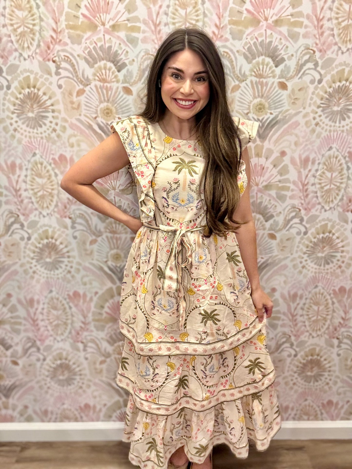 Simply Southern Cabana Tiered Dress