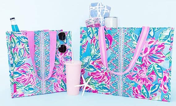 Lilly Pulitzer XL Market Shopper, Totally Blossom
