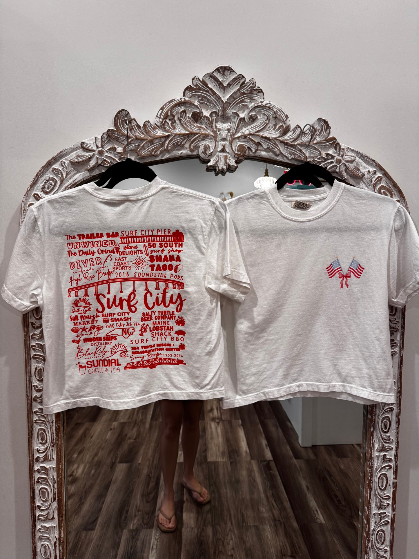 Ksea & Co.+ BRB Surf City Map Cutie Crop Tee