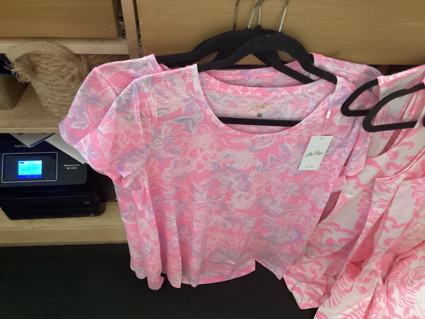 Lilly Pulitzer Etta Scoop-Neck Rousseau Pink Zen Garden