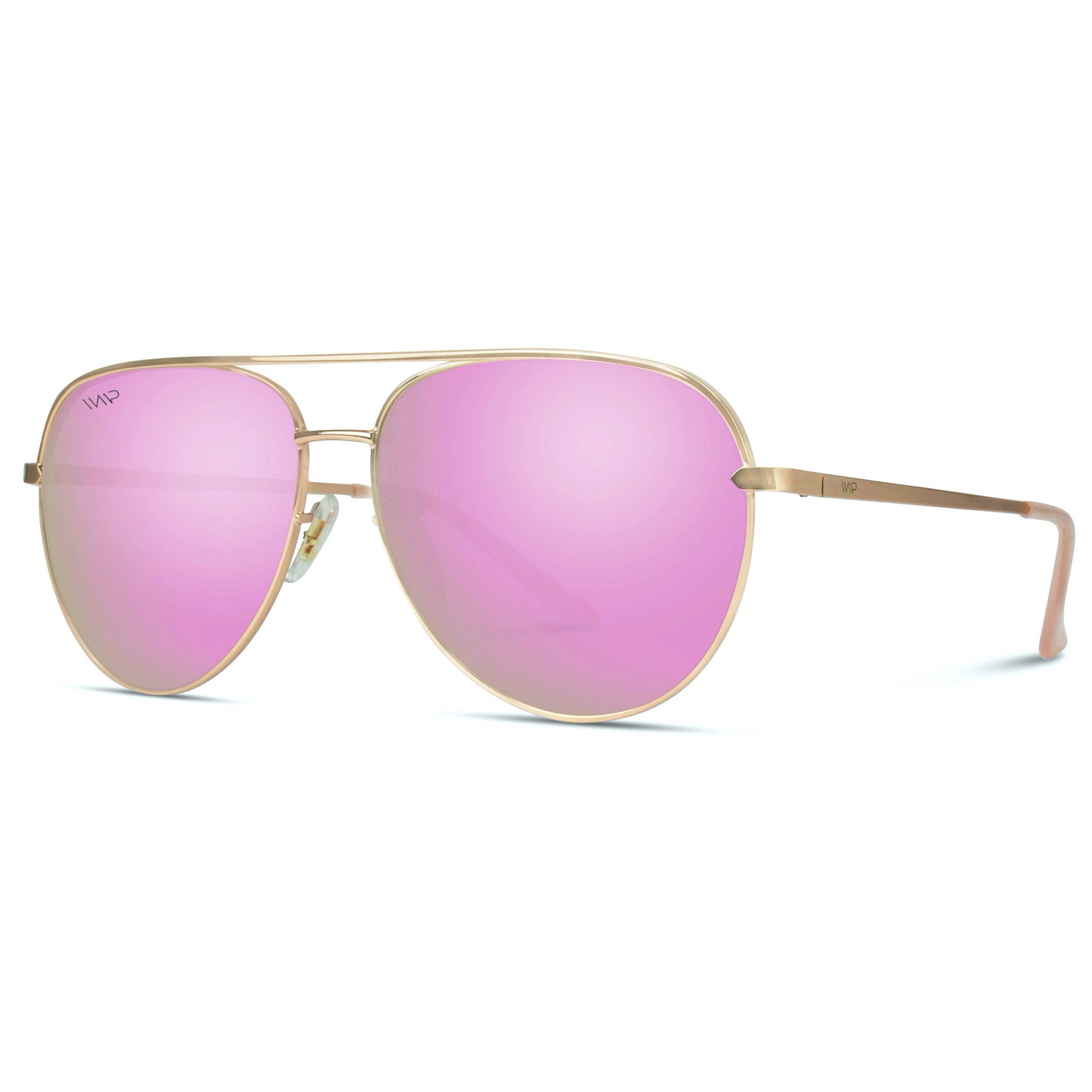 Mila - Oversized Flat Lens Modern Aviator Sunglass