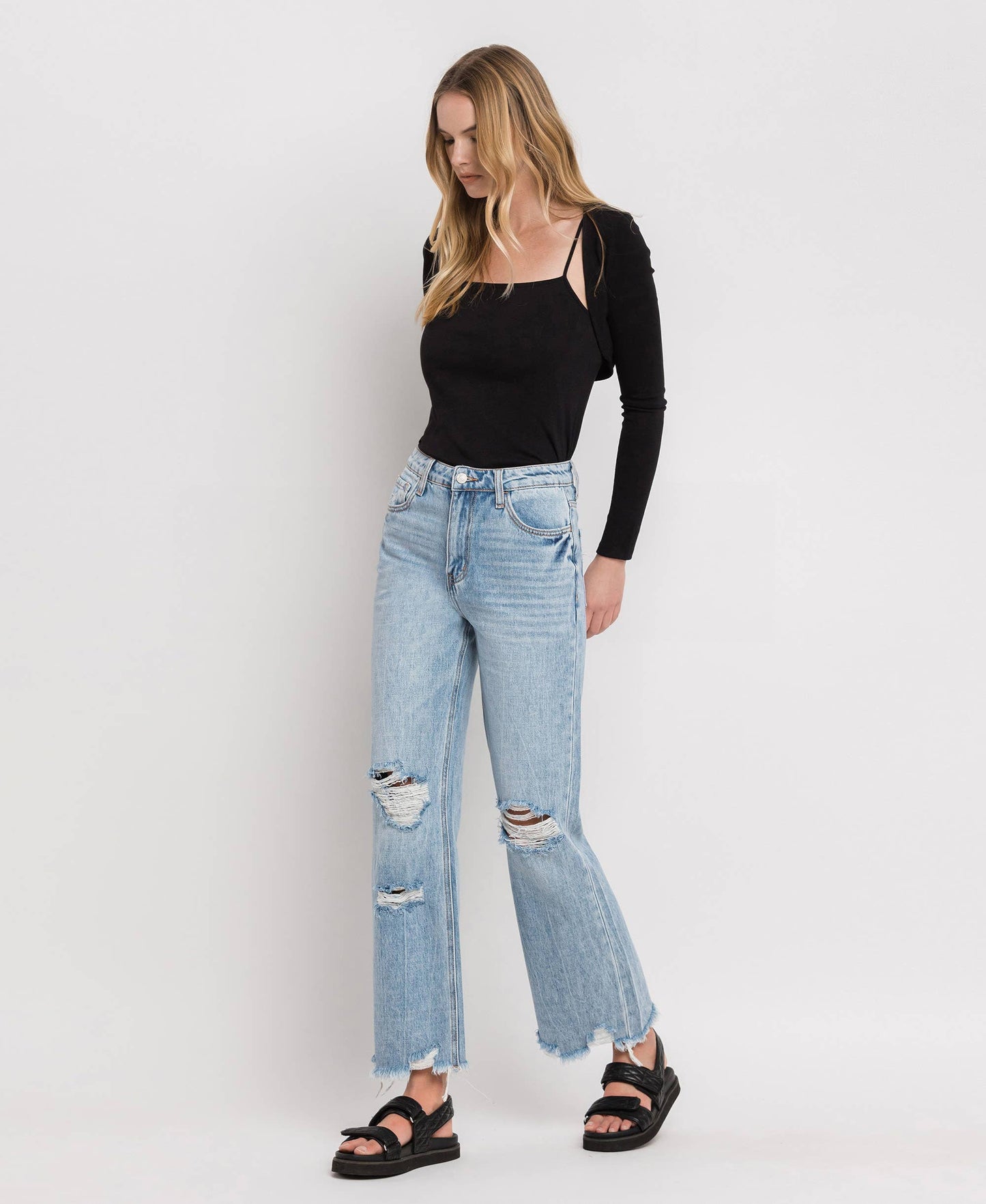 Crystal 90'S VINTAGE SUPER HIGH RISE FLARE
