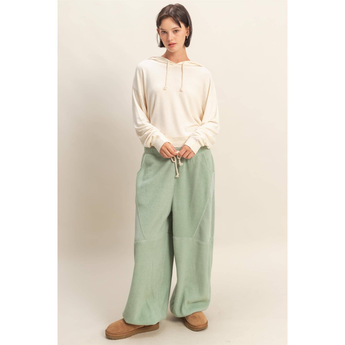 Consta Contrasting High-Waist Sweatpants