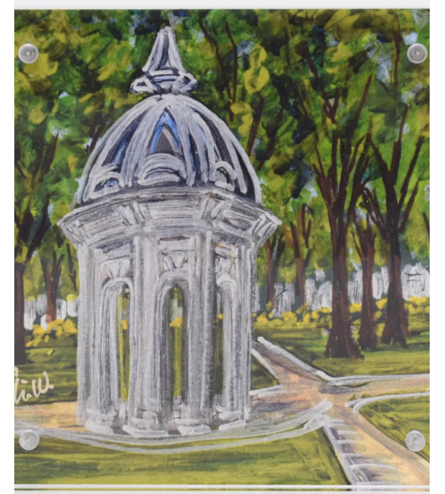 ECU Landmark Acrylic Block