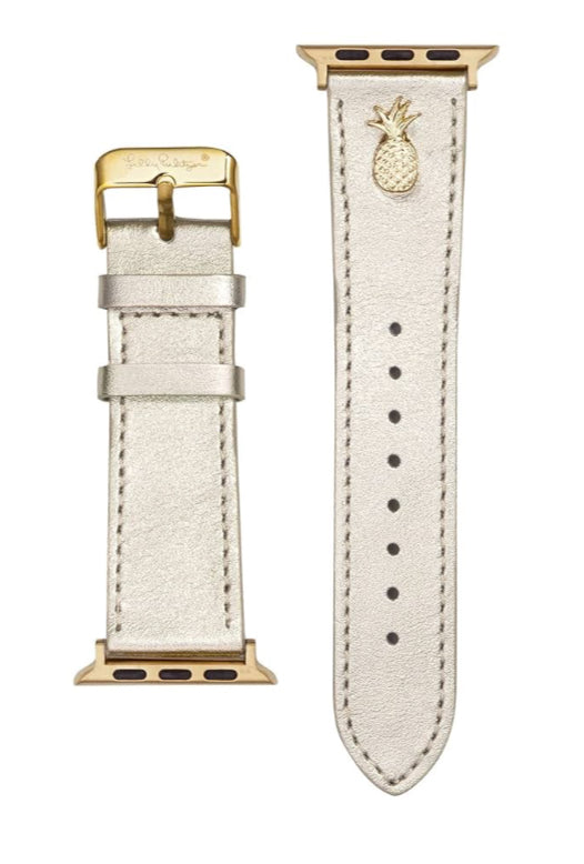 Lilly Pulitzer Large Apple Watch Band Gold