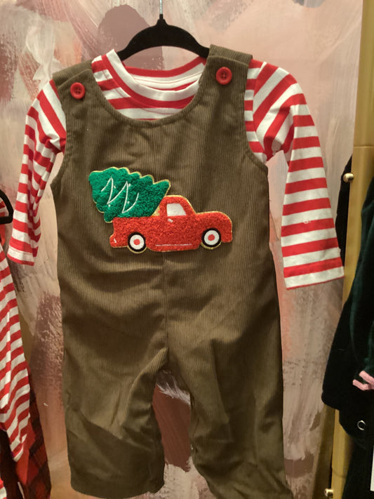Little Boy Christmas Truck Set