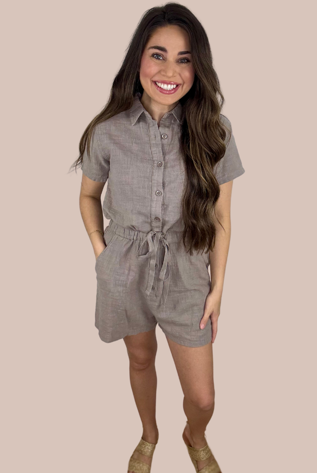 Bobi Button Front Romper