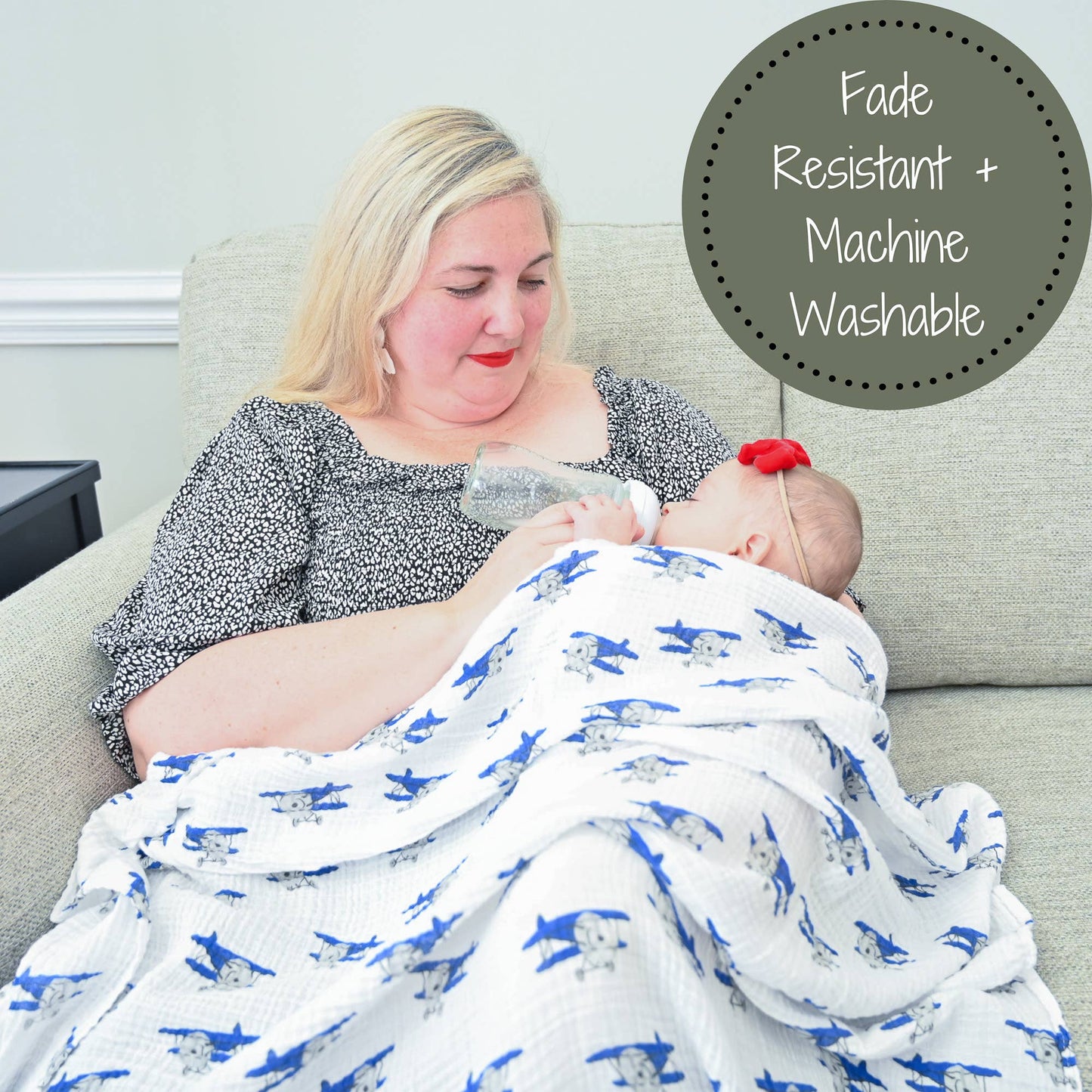 Up, Up, Up and Away Baby Swaddle Blanket