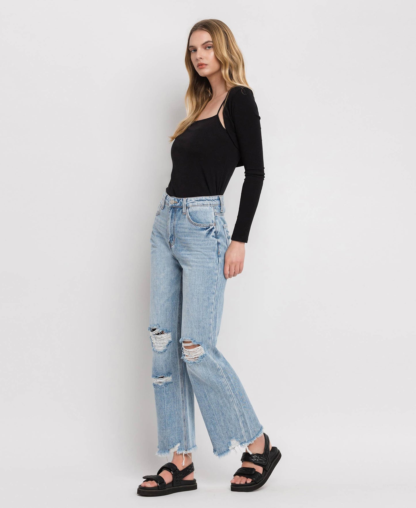 Crystal 90'S VINTAGE SUPER HIGH RISE FLARE