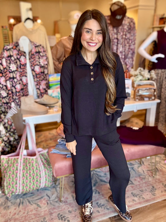 Lilly Pulitzer Alwyn UPF 50+ Noir Cropped Pant