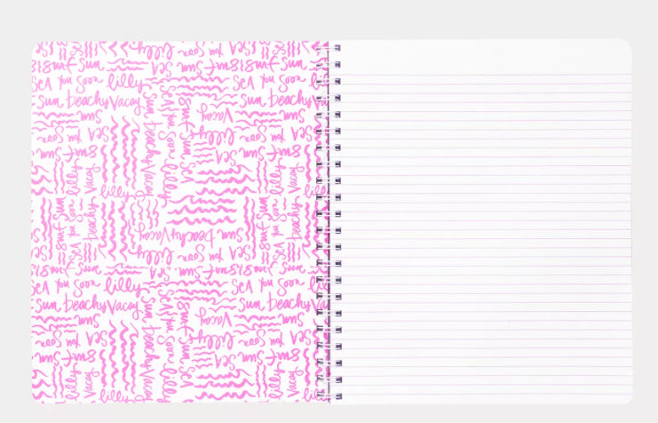 Lilly Pulitzer Large Notebook Royal Coral