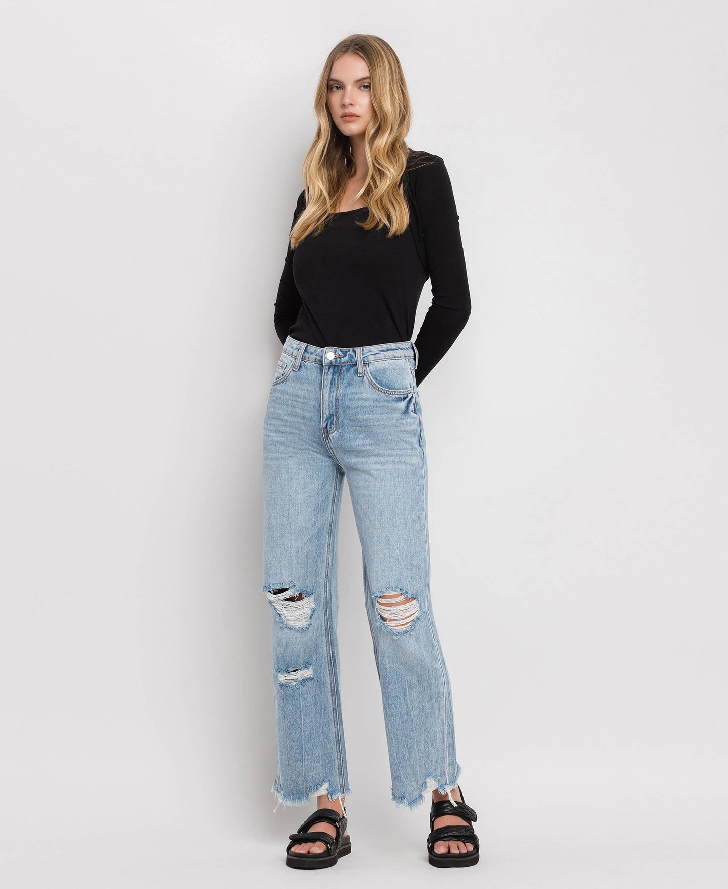 Crystal 90'S VINTAGE SUPER HIGH RISE FLARE