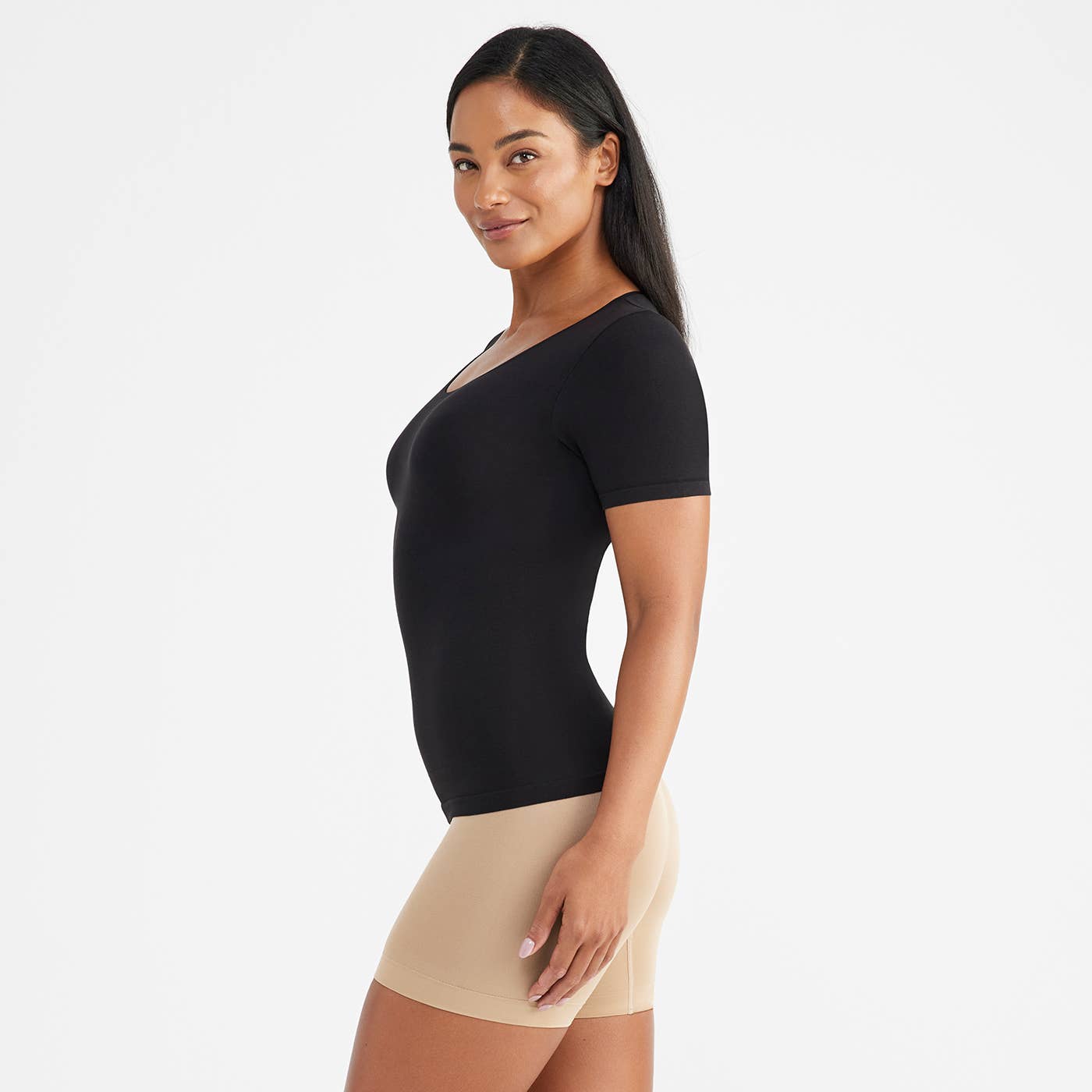 Holly Short Sleeve Shaping Top - 360Sculpt™ Cotton