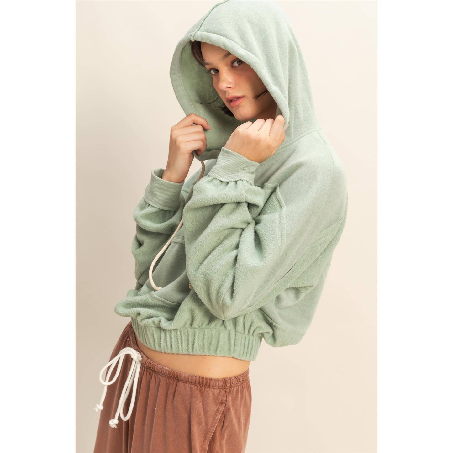 Consta Contrasting Elasticized Stitch Hoodie
