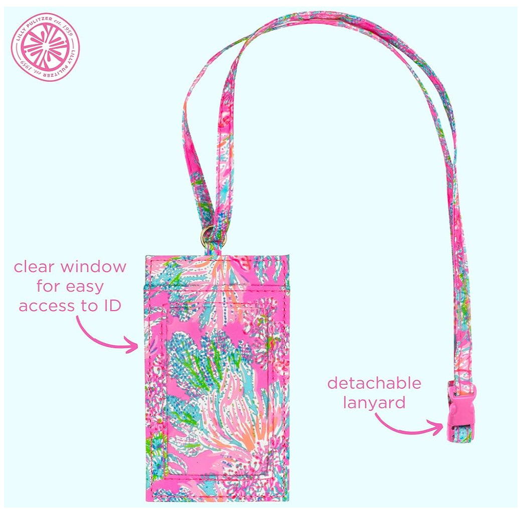 Lilly Pulitzer ID Lanyard Seaing Things