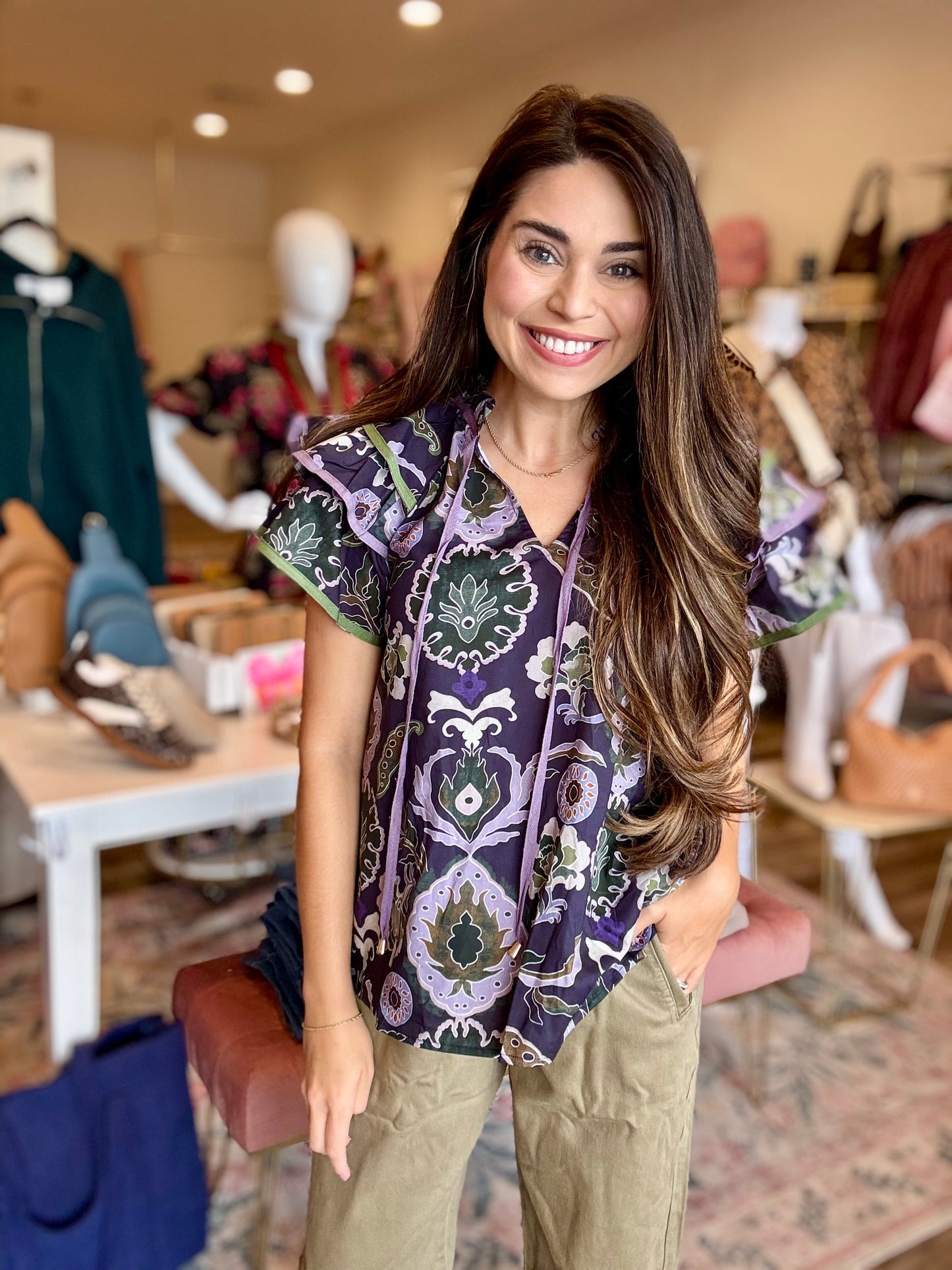 Wendy Ruffle Top