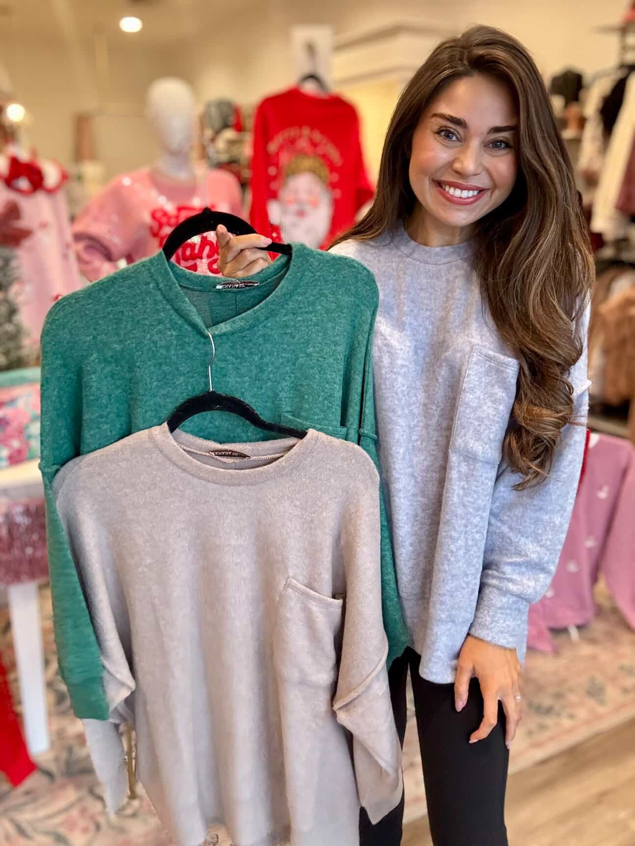 Black Friday Brushed Oversized Tunic