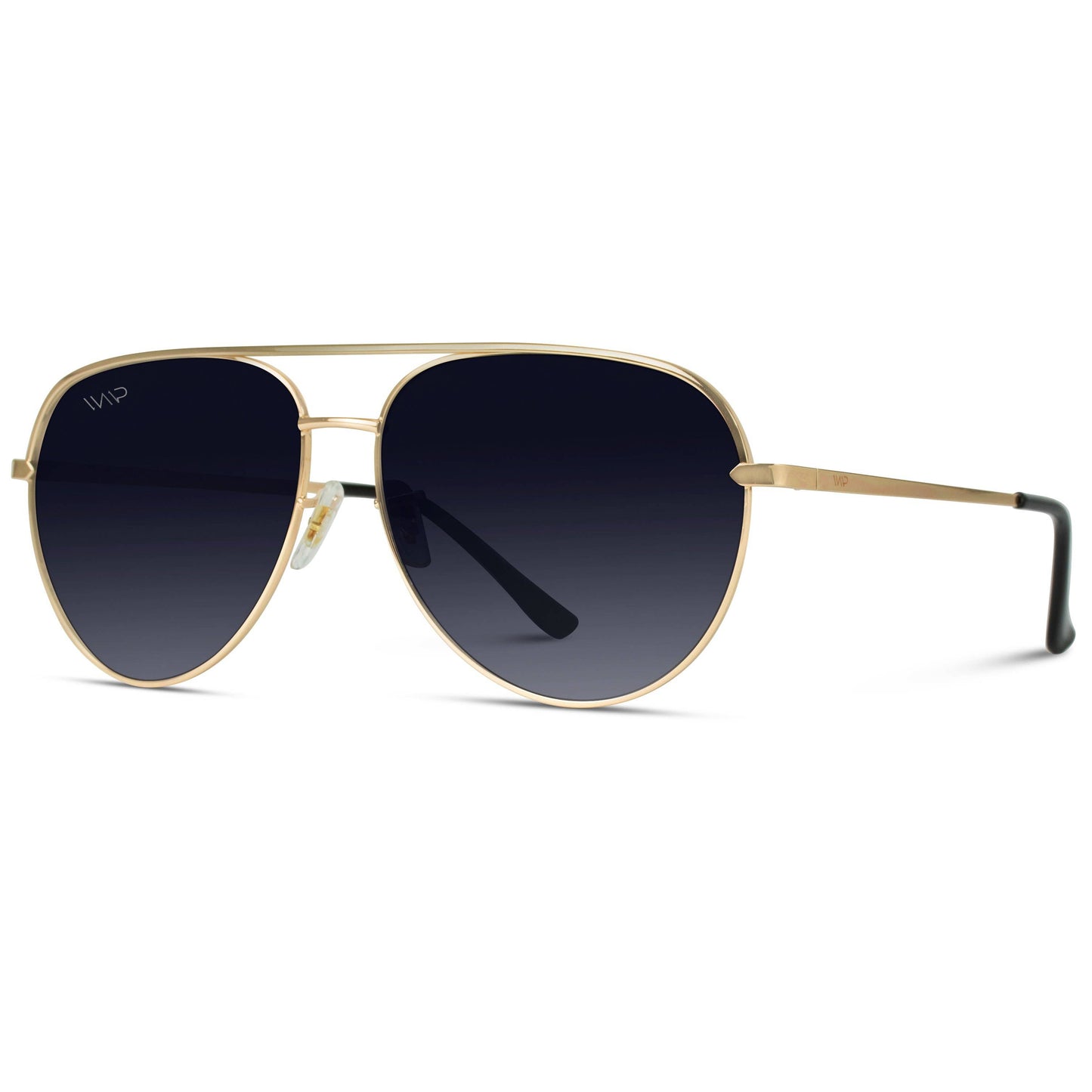 Mila - Oversized Flat Lens Modern Aviator Sunglass