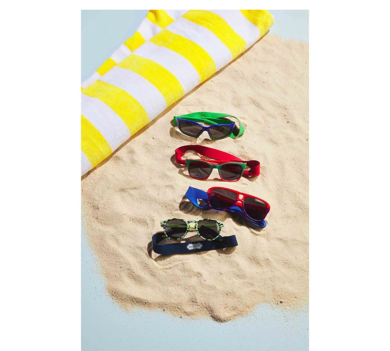 Mud Pie Boys Toddler Sunglasses & Neoprene Neck Strap