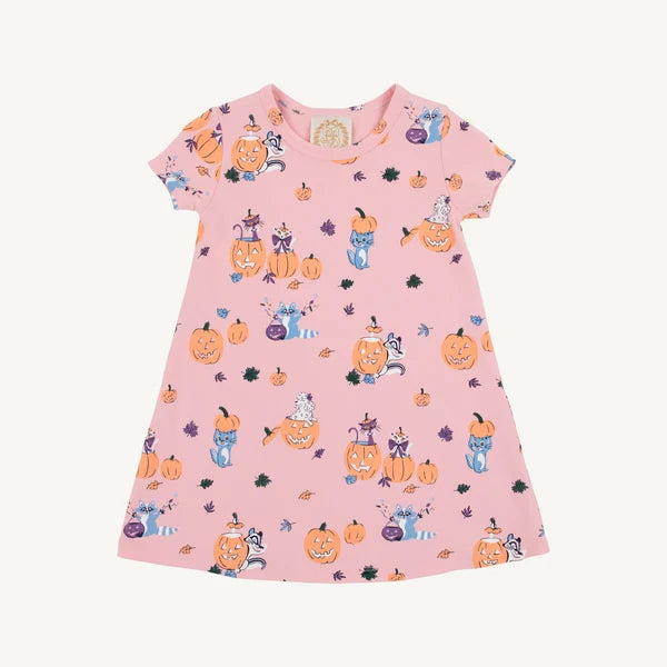 Polly Play Dress Short Sleeve 6157-Candy and Critters (Sandpearl Pink)