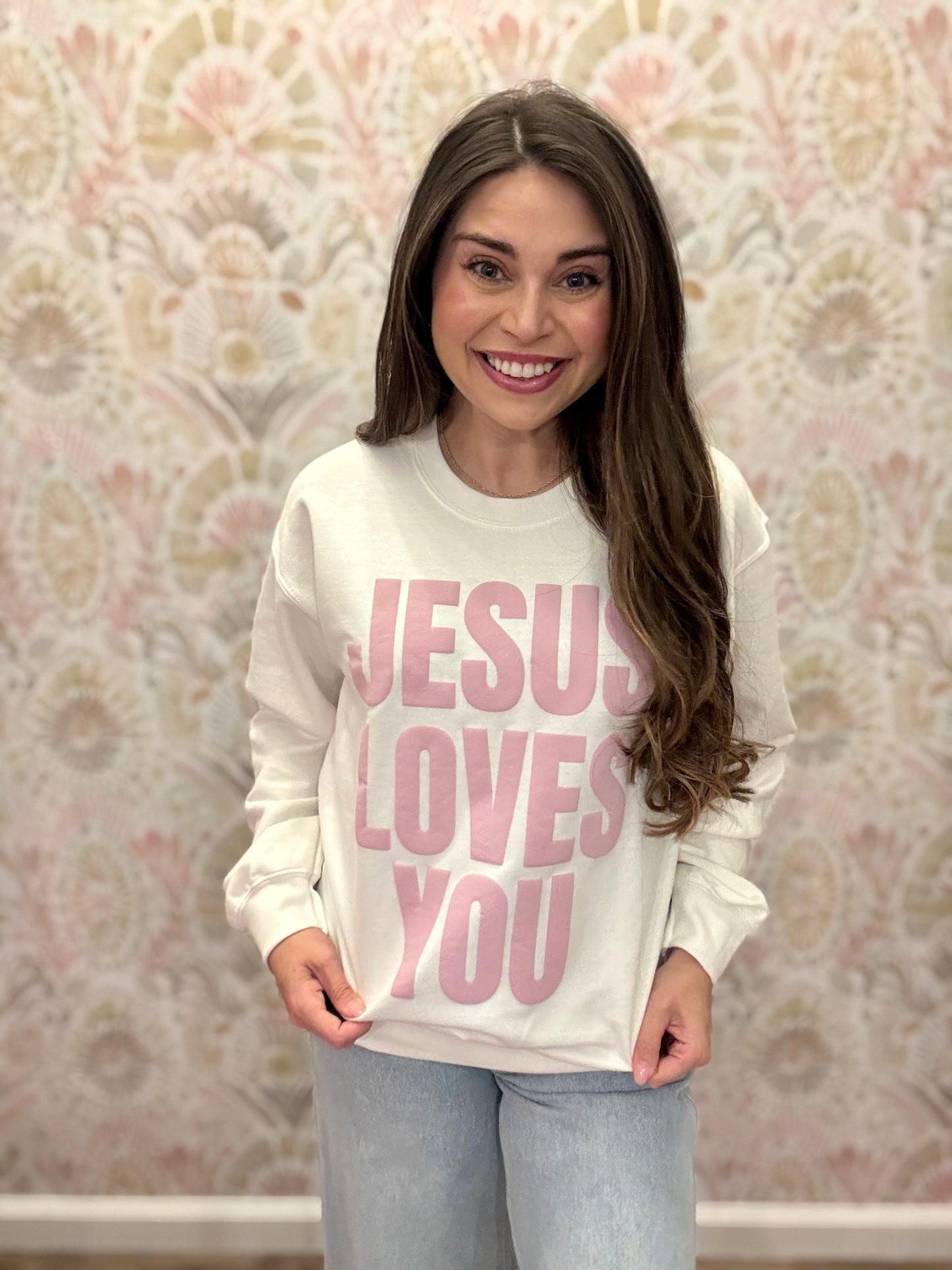JESUS LOVES YOU mockneck