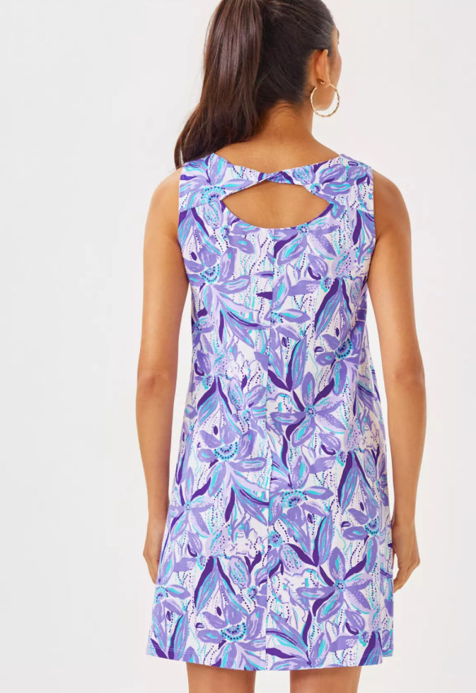 Lily Pulitzer Eliza Dress Tropicalia Purple Elephant in the Bloom