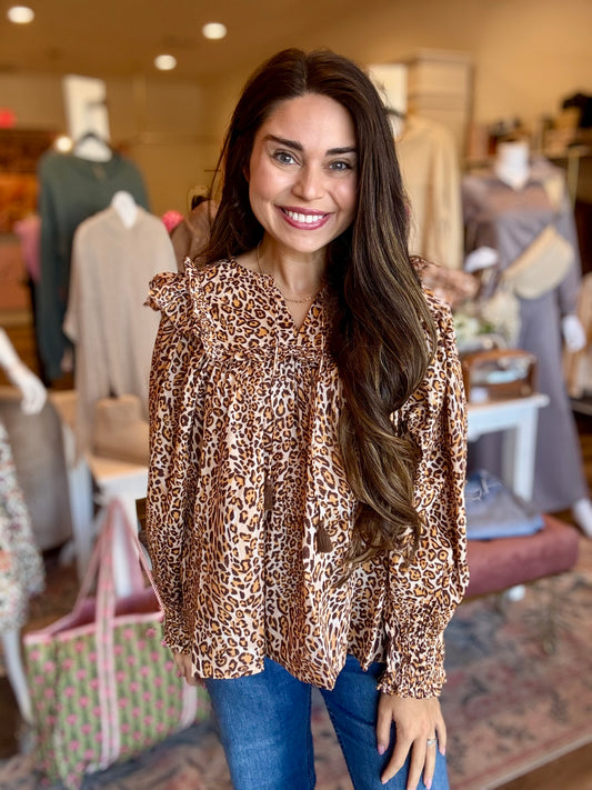 Elsa Leopard Blouse
