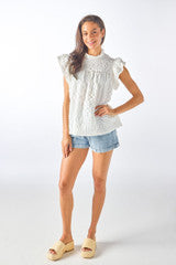 Simply Southern Latimer Top White