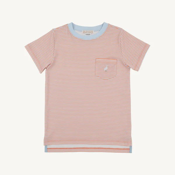 Carter Crewneck 6176 - Seashore Sherbet and Buckhead Blue Stripe/Multicolor