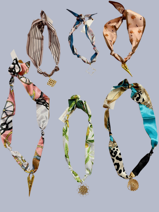 Ribbon Scarf Necklaces