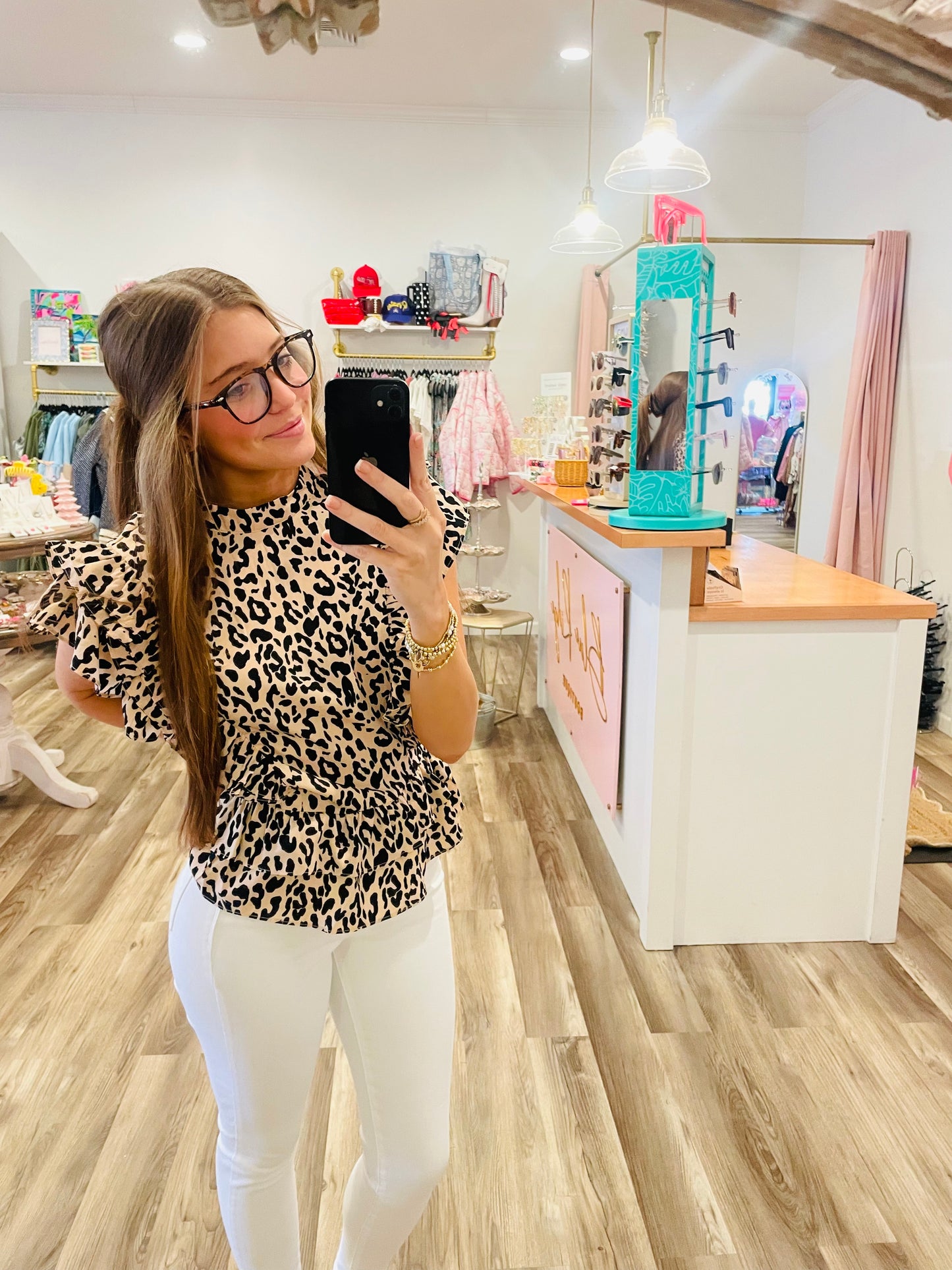 Ally Cheetah Print Blouse